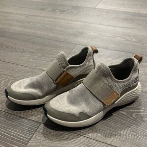 Timberland Gray and Tan Women's Slip-On Sneakers